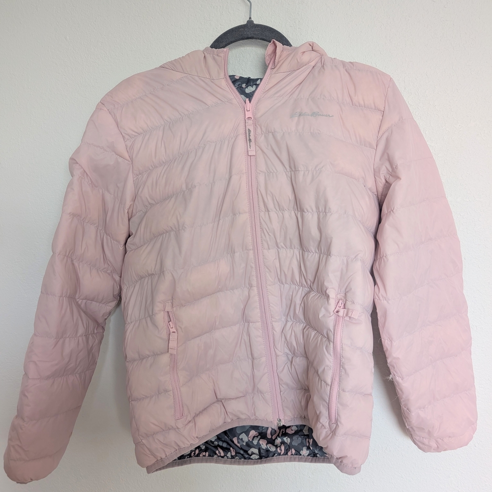 Eddie Bauer Light Pink Kids Puffer Jacket